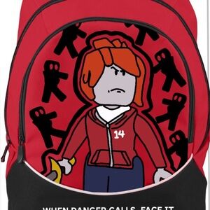 Roblox Kids Red/Black School Backpack